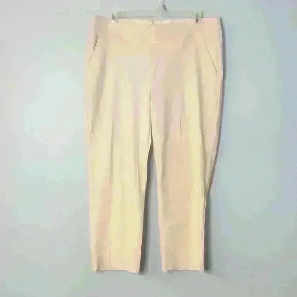 Simply VeraVera Wang stretch rayon capri dress pants with pockets size L - Picture 1 of 16